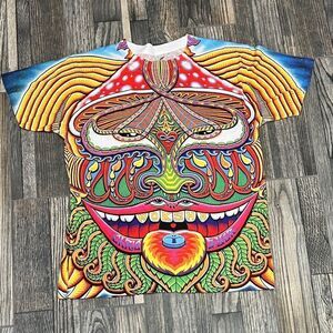 🔥 RaveNectar A.O.P. All over Print Hippie Boho Graphic Tee Chris Dyer Art Sz Me